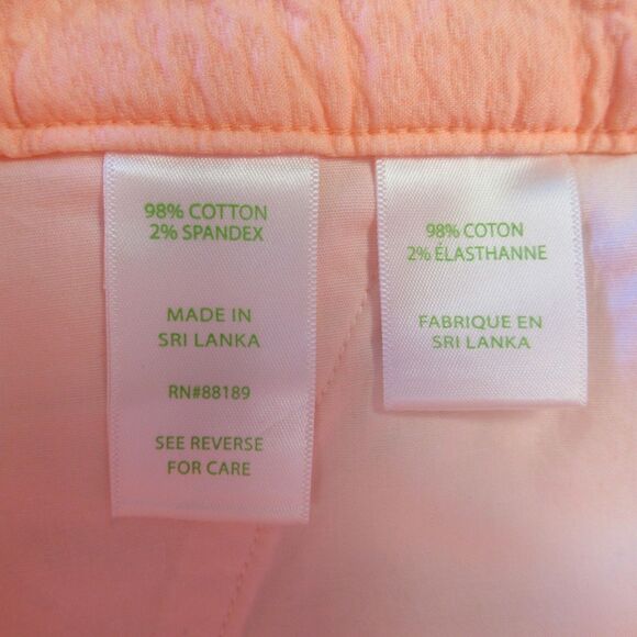 LILLY PULITZER  Adie Ruffle Pocket Stretch Shorts Sz 2 Peach Flamingo Orange NWT - Picture 7 of 16